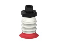 Przysawka piGRIP, warga elastyczna wzmocniona, Ø30 mm, 3 mieszki, podstawa typ 1, G1/4" zew., piSAVE, dławik 0,7 mm, FDA (G.FXI30T18.B3.S1.G14M.03.FDA) (9949334) - Piab