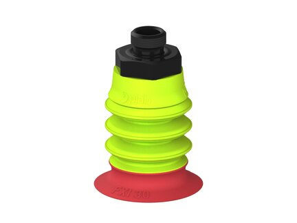 Przysawka piGRIP, warga elastyczna wzmocniona, Ø30 mm, 3 mieszki, podstawa typ 1, G1/8" zew., (G.FXI30T18.B3.S1.G18M.19) (9967702) - Piab