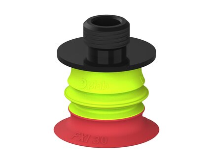 Przysawka piGRIP Ø30 mm, 1 mieszek, podstawa typ 1, gwint niski G1/4" zew., (G.FXI30T18.B1.S1.GL14M.00) (9957572) - Piab