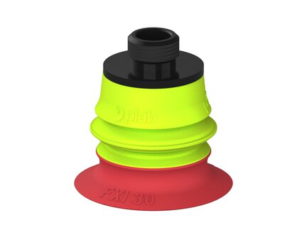 Przysawka piGRIP Ø30 mm, 1 mieszek, podstawa typ 1, gwint niski G 1/8" zew., (G.FXI30T18.B1.S1.GL18M.00) (9940827) - Piab