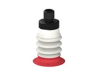 Przysawka piGRIP, warga elastyczna wzmocniona, Ø30 mm, 3 mieszki, podstawa typ 1, gwint M10 zew.,, FDA (G.FXI30T18.B3.S1.MM10M.00.FDA) (9975550) - Piab