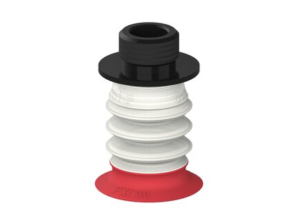 Przysawka piGRIP, warga elastyczna wzmocniona, Ø30 mm, 3 mieszki, podstawa typ 1, gwint niski G3/8" zew., piSAVE 03/60 (G.FXI30T18.B3.S1.GL38M.13.FDA) (9948286) - Piab