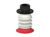 Przysawka piGRIP, warga elastyczna wzmocniona, Ø30 mm, 3 mieszki, podstawa typ 1, gwint niski G3/8" zew.,, FDA (G.FXI30T18.B3.S1.GL38M.00.FDA) (9962386) - Piab