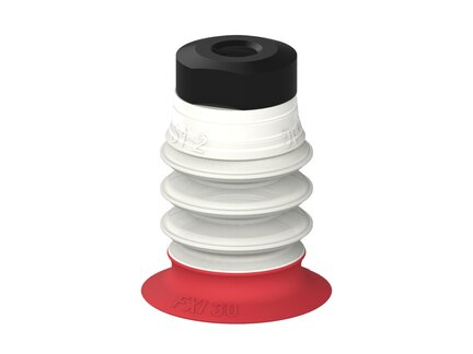 Przysawka piGRIP, warga elastyczna wzmocniona, Ø30 mm, 3 mieszki, podstawa typ 1, piSAVE, dławik 0,7 mm, FDA (G.FXI30T18.B3.S1.MM8F.03.FDA) (9966876) - Piab