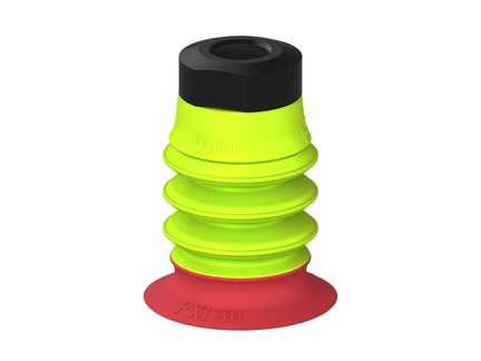 Przysawka piGRIP, warga elastyczna wzmocniona, Ø30 mm, 3 mieszki, podstawa typ 1, G1/8" wew., (G.FXI30T18.B3.S1.G18F.00) (9947046) - Piab