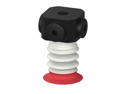 Przysawka piGRIP, warga elastyczna wzmocniona, Ø30 mm, 3 mieszki, podstawa typ 1, NPSF 5x1/8" wew.,, FDA (G.FXI30T18.B3.S1.NS518F.00.FDA) (9956395) - Piab