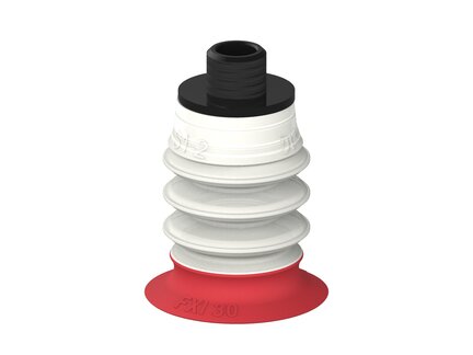 Przysawka piGRIP, warga elastyczna wzmocniona, Ø30 mm, 3 mieszki, podstawa typ 1, gwint niski NPT 1/8" zew., piSAVE, dławik 1,3 mm, FDA (G.FXI30T18.B3.S1.NTL18M.05.FDA) (9940048) - Piab