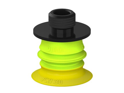 Przysawka piGRIP Ø30 mm, 1 mieszek, podstawa typ 1, gwint niski G1/4" zew., (G.FXI30T30.B1.S1.GL14M.00) (9952480) - Piab
