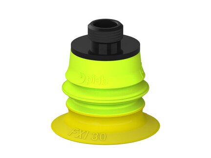 Przysawka piGRIP Ø30 mm, 1 mieszek, podstawa typ 1, gwint niski G 1/8" zew., (G.FXI30T30.B1.S1.GL18M.00) (9971283) - Piab