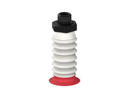 Przysawka piGRIP, warga elastyczna z pierśc. wzmac.Ø30 mm, 6 mieszków, (3+3), podstawa typ 1, G1/4" zew.,, FDA (G.FXI30T18.B6.S1.G14M.00.FDA) (9973934) - Piab