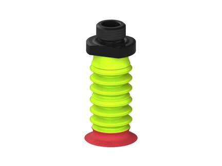 Przysawka piGRIP, warga elastyczna z pierśc. wzmac.Ø30 mm, 6 mieszków (3+3), podstawa typ 1, G3/8" zew., (G.FXI30T18.B6.S1.G38M.19) (9970885) - Piab
