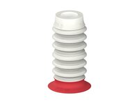 Przysawka piGRIP, warga elastyczna z pierśc. wzmac.Ø30 mm, 6 mieszków, (3+3), podstawa typ 1, FDA (G.FXI30T18.B6.S1.XXX.00.FDA) (9946701) - Piab