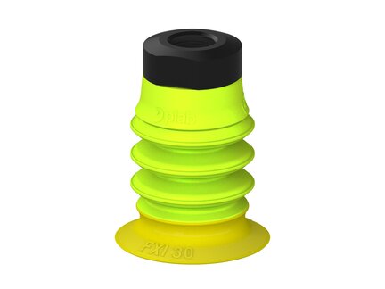 Przysawka piGRIP, warga elastyczna wzmocniona, Ø30 mm, 3 mieszki, podstawa typ 1, G1/8" wew., (G.FXI30T30.B3.S1.G18F.00) (9946673) - Piab