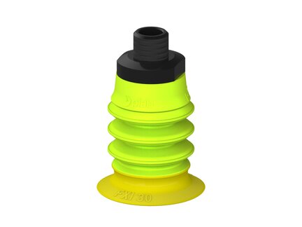 Przysawka piGRIP, warga elastyczna wzmocniona, Ø30 mm, 3 mieszki, podstawa typ 1, NPT 1/8" zew., (G.FXI30T30.B3.S1.NT18M.00) (9947009) - Piab