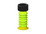 Przysawka piGRIP, warga elastyczna z pierśc. wzmac.Ø30 mm, 6 mieszków (3+3), podstawa typ 1, G1/2" wew., (G.FXI30T30.B6.S1.G12F.00) (9955561) - Piab