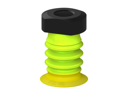 Przysawka piGRIP, warga elastyczna wzmocniona, Ø30 mm, 3 mieszki, podstawa typ 1, G1/4" wew., (G.FXI30T30.B3.S1.G14F.00) (9953829) - Piab