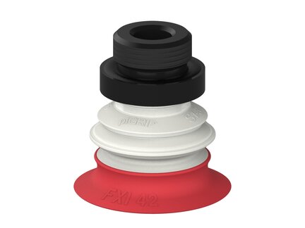 Przysawka piGRIP Ø42 mm, 1 mieszek, podstawa typ 1, G1/2" zew., piSAVE 03/60 (G.FXI42T18.B1.S1.G12M.13.FDA) (9943872) - Piab