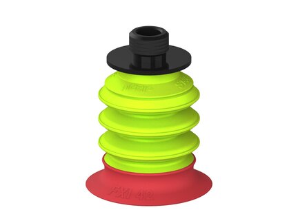 Przysawka piGRIP, warga elastyczna wzmocniona, Ø42 mm, 3 mieszki, podstawa typ 1, gwint niski G1/4" zew., (G.FXI42T18.B3.S1.GL14M.00) (9971522) - Piab