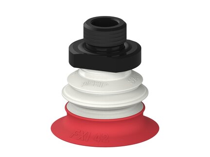 Przysawka piGRIP Ø42 mm, 1 mieszek, podstawa typ 1, G3/8" zew.,, FDA (G.FXI42T18.B1.S1.G38M.00.FDA) (9940173) - Piab