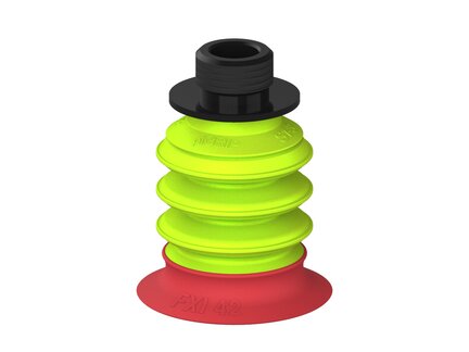Przysawka piGRIP, warga elastyczna wzmocniona, Ø42 mm, 3 mieszki, podstawa typ 1, gwint niski G3/8" zew., (G.FXI42T18.B3.S1.GL38M.00) (9942963) - Piab
