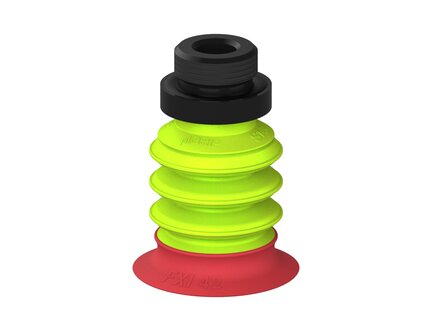 Przysawka piGRIP, warga elastyczna wzmocniona, Ø42 mm, 3 mieszki, podstawa typ 1, G1/2" zew., (G.FXI42T18.B3.S1.G12M.00) (9939569) - Piab