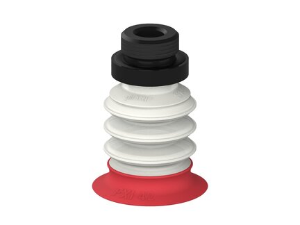 Przysawka piGRIP, warga elastyczna wzmocniona, Ø42 mm, 3 mieszki, podstawa typ 1, G1/2" zew., filtr siatkowy, FDA (G.FXI42T18.B3.S1.G12M.01.FDA) (9947794) - Piab