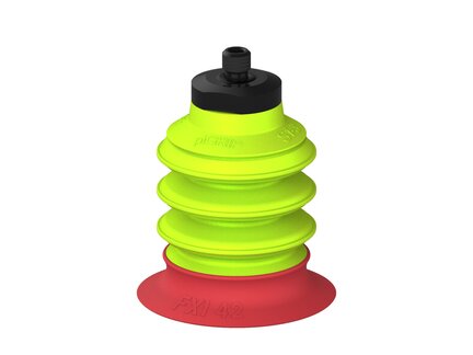 Przysawka piGRIP, warga elastyczna wzmocniona, Ø42 mm, 3 mieszki, podstawa typ 1, M6 zew., (G.FXI42T18.B3.S1.MM6M.00) (9956734) - Piab