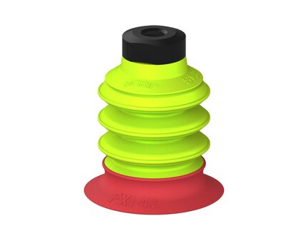 Przysawka piGRIP, warga elastyczna wzmocniona, Ø42 mm, 3 mieszki, podstawa typ 1, (G.FXI42T18.B3.S1.MM8F.00) (9958229) - Piab
