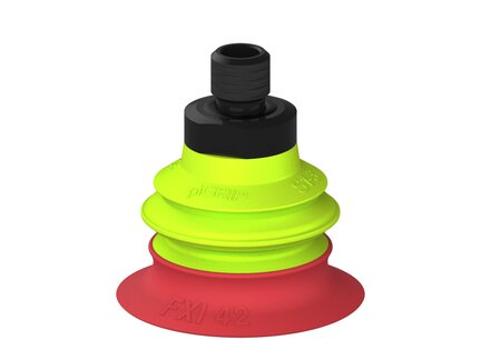 Przysawka piGRIP Ø42 mm, 1 mieszek, podstawa typ 1, gwint M10 zew., (G.FXI42T18.B1.S1.MM10M.00) (9941047) - Piab