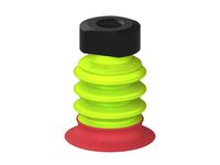 Przysawka piGRIP, warga elastyczna wzmocniona, Ø42 mm, 3 mieszki, podstawa typ 1, NPT 1/4" wew., filtr siatkowy (G.FXI42T18.B3.S1.NT14F.01) (9953234) - Piab