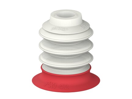 Przysawka piGRIP, warga elastyczna wzmocniona, Ø42 mm, 3 mieszki, podstawa typ 1, FDA (G.FXI42T18.B3.S1.XXX.00.FDA) (9956126) - Piab