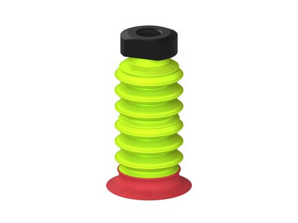 Przysawka piGRIP, warga elastyczna z pierśc. wzmac.Ø42 mm, 6 mieszków (3+3), podstawa typ 1, G1/4" wew., filtr siatkowy (G.FXI42T18.B6.S1.G14F.01) (9961997) - Piab