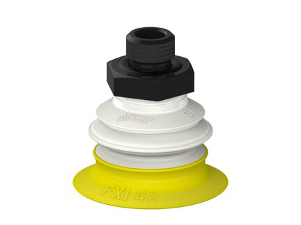Przysawka piGRIP Ø42 mm, 1 mieszek, podstawa typ 1, G1/4" zew., piSAVE 04/60 (G.FXI42T30.B1.S1.G14M.14.FDA) (9949035) - Piab