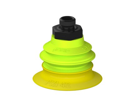 Przysawka piGRIP Ø42 mm, 1 mieszek, podstawa typ 1, G1/8" zew., (G.FXI42T30.B1.S1.G18M.00) (9940025) - Piab