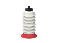 Przysawka piGRIP, warga elastyczna z pierśc. wzmac.Ø42 mm, 6 mieszków, (3+3), podstawa typ 1, M6 zew., piSAVE, dławik 1,0 mm, FDA (G.FXI42T18.B6.S1.MM6M.04.FDA) (9974548) - Piab