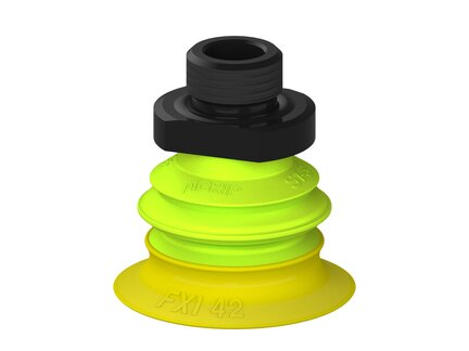 Przysawka piGRIP Ø42 mm, 1 mieszek, podstawa typ 1, G3/8" zew., (G.FXI42T30.B1.S1.G38M.19) (9962868) - Piab
