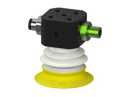 Przysawka piGRIP Ø42 mm, 1 mieszek, podstawa typ 1, COAX in piGRIP Ø42 mm, wys. przepływ,, FDA (G.FXI42T30.B1.S1.CSX.00.FDA) (9974799) - Piab