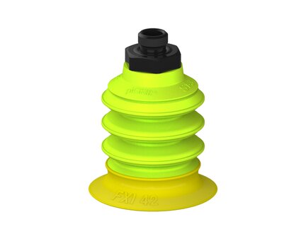Przysawka piGRIP, warga elastyczna wzmocniona, Ø42 mm, 3 mieszki, podstawa typ 1, G1/8" zew., (G.FXI42T30.B3.S1.G18M.00) (9940028) - Piab