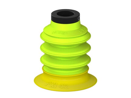 Przysawka piGRIP, warga elastyczna wzmocniona, Ø42 mm, 3 mieszki, podstawa typ 1, (G.FXI42T30.B3.S1.PD11X.00) (9957417) - Piab