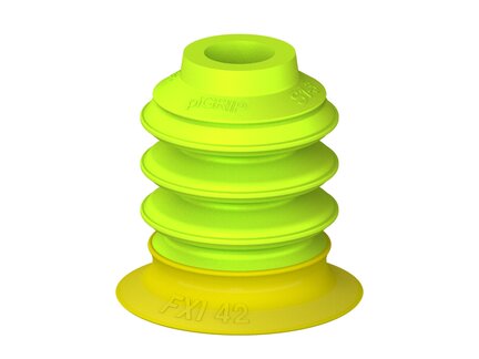 Przysawka piGRIP, warga elastyczna wzmocniona, Ø42 mm, 3 mieszki, podstawa typ 1 (G.FXI42T30.B3.S1.XXX.00) (9940362) - Piab