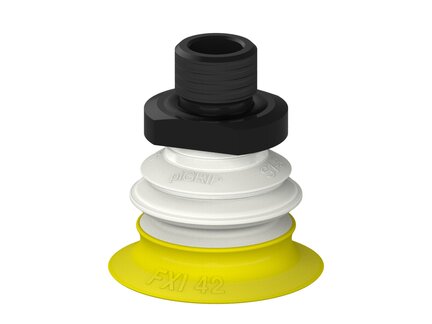 Przysawka piGRIP Ø42 mm, 1 mieszek, podstawa typ 1, gwint M16x1.5 zew.,, FDA (G.FXI42T30.B1.S1.MMF16M.00.FDA) (9953163) - Piab