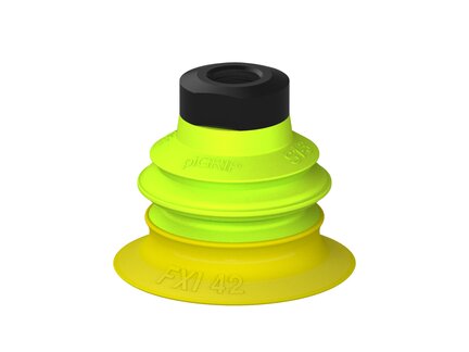 Przysawka piGRIP Ø42 mm, 1 mieszek, podstawa typ 1, NPSF 1/8" wew., (G.FXI42T30.B1.S1.NS18F.00) (9940989) - Piab