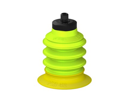 Przysawka piGRIP, warga elastyczna wzmocniona, Ø42 mm, 3 mieszki, podstawa typ 1, M6 zew., (G.FXI42T30.B3.S1.MM6M.00) (9951104) - Piab