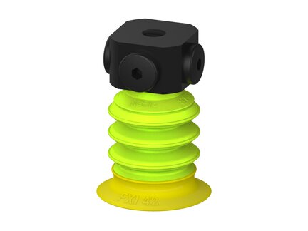 Przysawka piGRIP, warga elastyczna wzmocniona, Ø42 mm, 3 mieszki, podstawa typ 1, NPSF 5x1/8" wew., (G.FXI42T30.B3.S1.NS518F.00) (9943334) - Piab