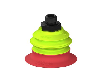 Przysawka piGRIP Ø60 mm, 1 mieszek, podstawa typ 1, G1/4" zew., (G.FXI60T18.B1.S1.G14M.19) (9942568) - Piab