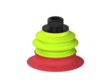 Przysawka piGRIP Ø60 mm, 1 mieszek, podstawa typ 1, gwint niski G3/8" zew., (G.FXI60T18.B1.S1.GL38M.00) (9942964) - Piab