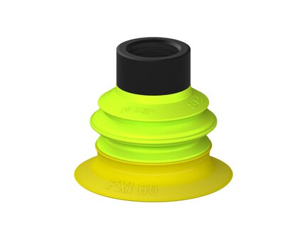 Przysawka piGRIP Ø60 mm, 1 mieszek, podstawa typ 1, G1/2" wew., (G.FXI60T30.B1.S1.G12F.00) (9956587) - Piab