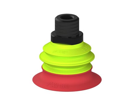 Przysawka piGRIP Ø60 mm, 1 mieszek, podstawa typ 1, NPT 1/2" zew., (G.FXI60T18.B1.S1.NT12M.00) (9974482) - Piab