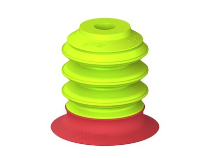 Przysawka piGRIP, warga elastyczna wzmocniona, Ø60 mm, 3 mieszki, podstawa typ 1 (G.FXI60T18.B3.S1.XXX.00) (9947068) - Piab