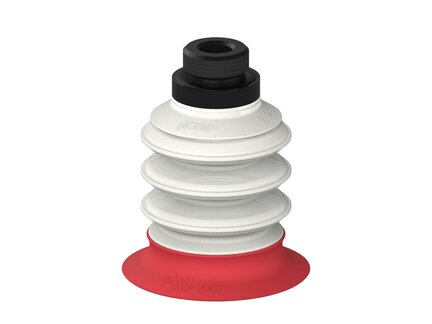 Przysawka piGRIP, warga elastyczna wzmocniona, Ø60 mm, 3 mieszki, podstawa typ 1, G1/2" zew., filtr siatkowy, FDA (G.FXI60T18.B3.S1.G12M.01.FDA) (9972004) - Piab